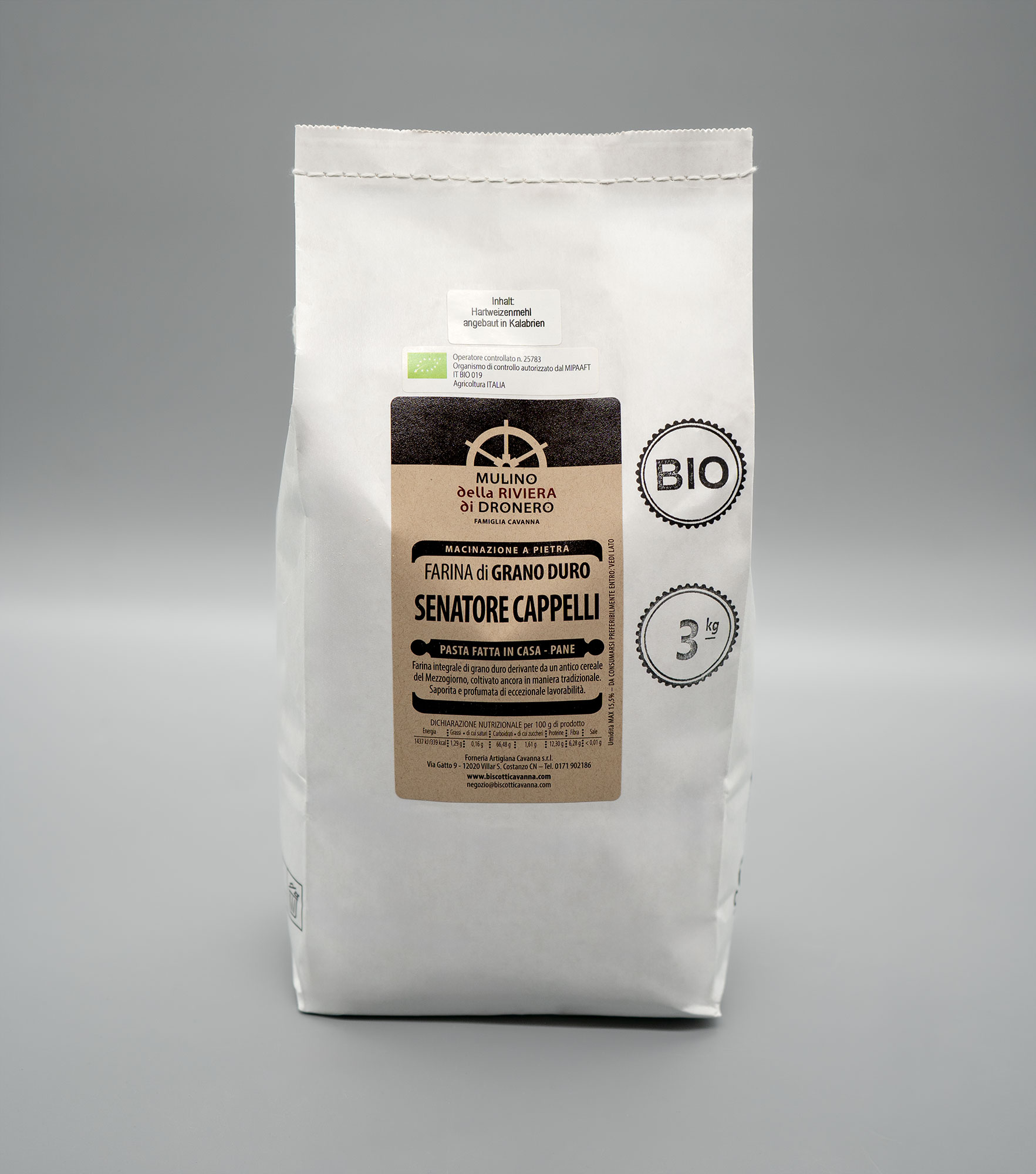 Senatore Cappelli Hartweizenmehl von Mulino di Dronero