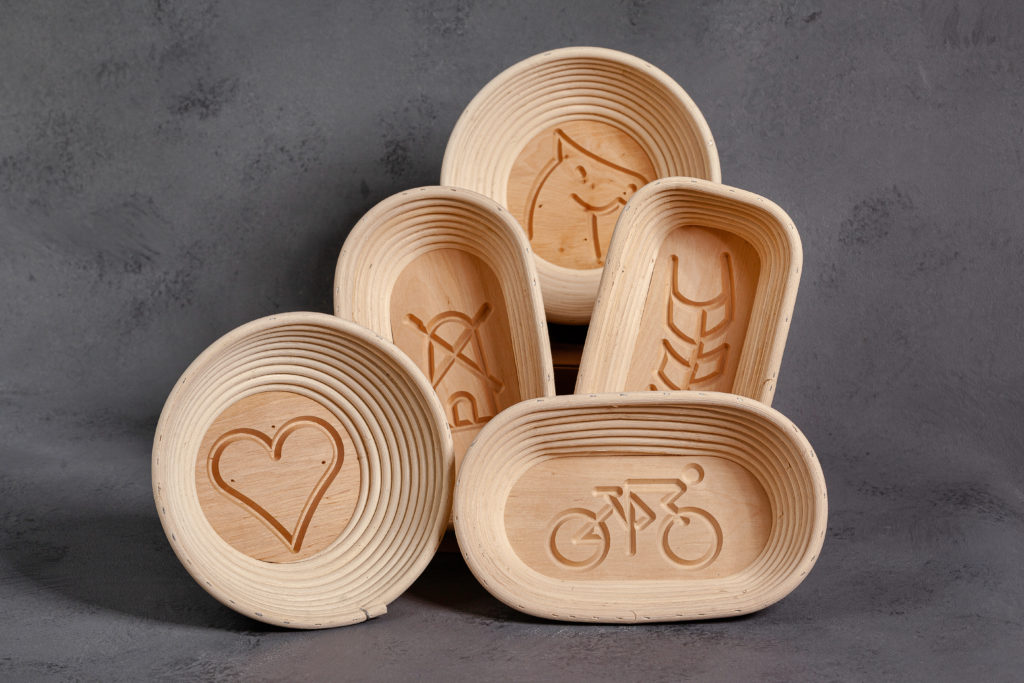 Gärkorb mit Motiv - 0,75 – 1kg - Kruste&Krume