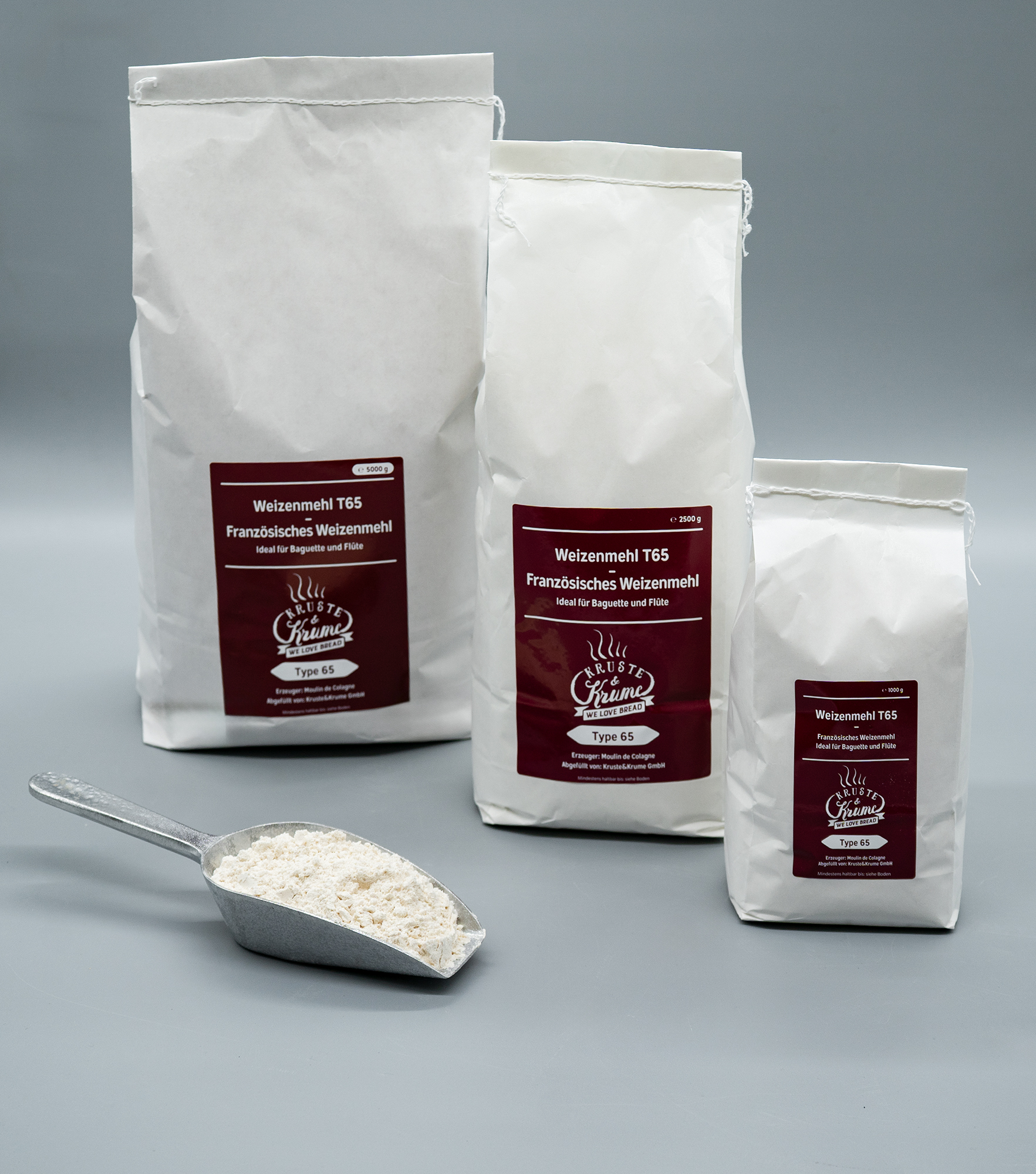 Französisches Baguettemehl T65 Bio (1kg | 2,5kg
