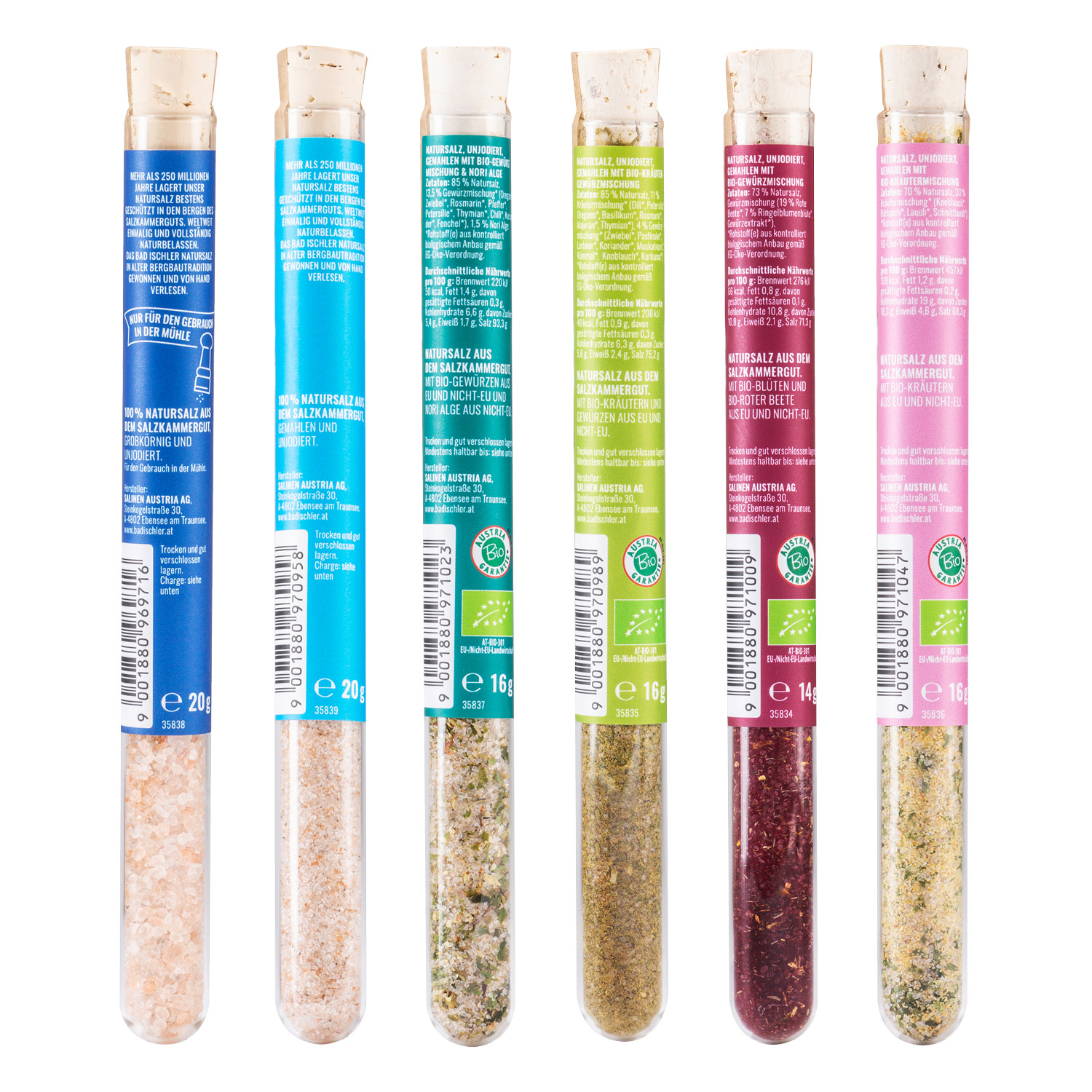 Bad Ischler Natursalz Provettenbox (102g) – Bild 2