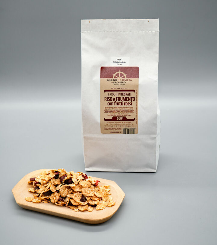 Reis- und Weizenflocken mit roten Früchten  (600g)